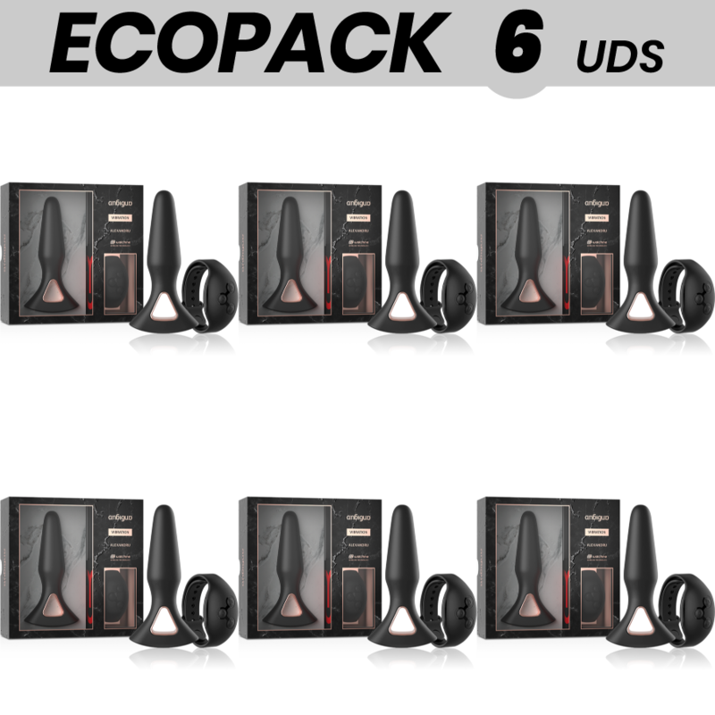 ECOPACK 6 UDS - ANBIGUO WATCHME CONTROL REMOTO VIBRADOR PLUG ANAL ALEXANDRU - JUGUETES BIENESTAR - El Arte del Placer