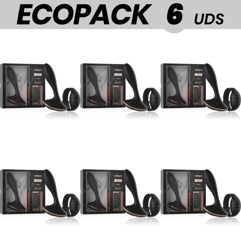 ECOPACK 6 UDS - ANBIGUO WATCHME CONTROL REMOTO VIBRADOR PLUG ANAL VERNET - JUGUETES BIENESTAR - El Arte del Placer