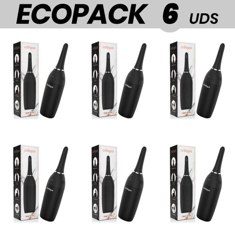 ECOPACK 6 UDS - ANBIGUO ULTIMATE LIMPIADOR ANAL AUTOMÁTICO 5 INTENSIDADESIS - JUGUETES BIENESTAR - El Arte del Placer