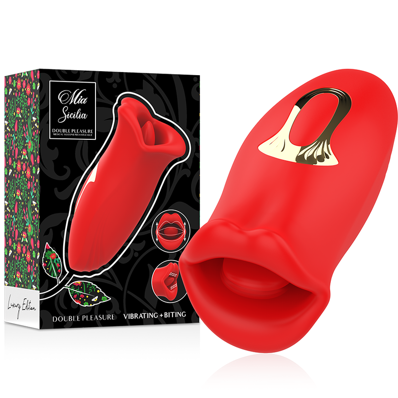 MIA - SICILIA DOBLE PLACER BESA-LAME-VIBRA - JUGUETES BIENESTAR - El Arte del Placer