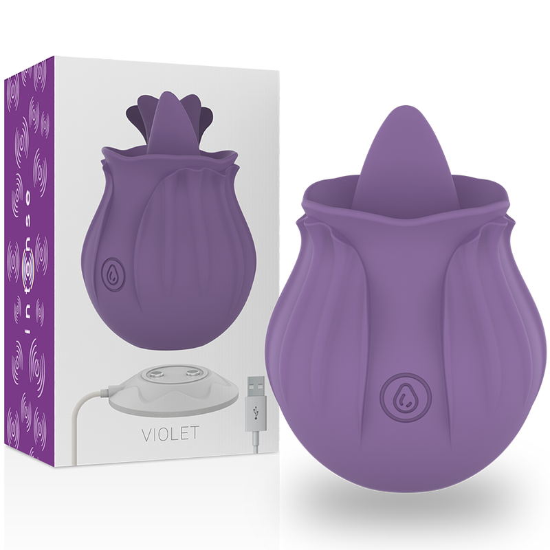 INTENSE - VIOLET ESTIMULADOR LENGUA BASE MAGNÉTICA - Estimuladores - El Arte del Placer