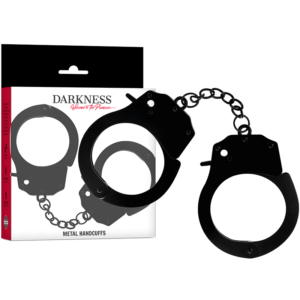 DARKNESS - ESPOSAS DE METAL PARA MANOS NEGRAS - BDSM & BONDAGE - El Arte del Placer