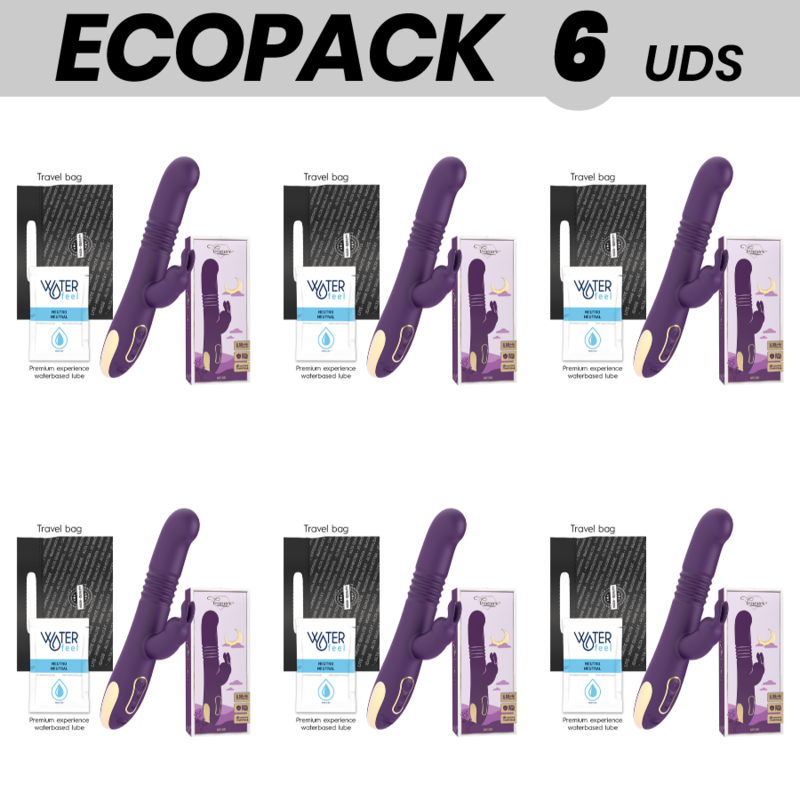 ECOPACK 6 UDS - TREASURE BASTIAN RABBIT UP & DOWN, ROTATOR & VIBRATOR COMPATIBLE CON WATCHME WIRELESS TECHNOLOGY - JUGU…