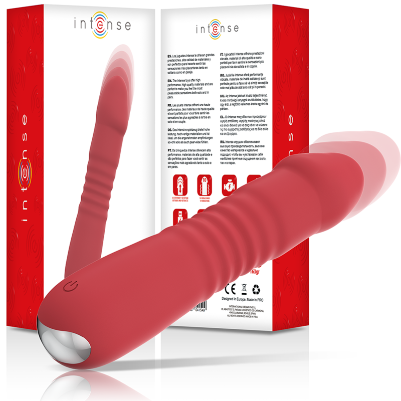 INTENSE - JUNI UP & DOWN 10 VIBRACIONES ROJO - JUGUETES BIENESTAR - El Arte del Placer