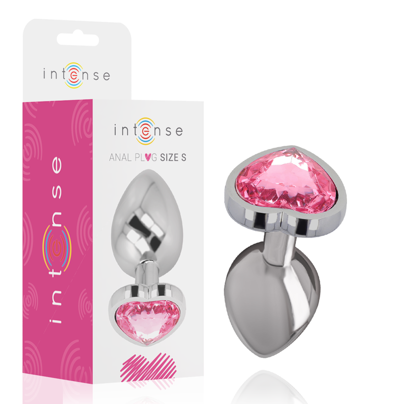 INTENSE – PLUG ANAL METAL ALUMINIO CORAZÓN TALLA - Anal - El Arte del Placer