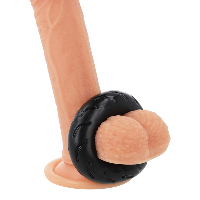 POWERING - SUPER FLEXIBLE Y RESISTENTE ANILLO PENE  5CM PR08 NEGRO - Accesorios para el pene - El Arte del Placer