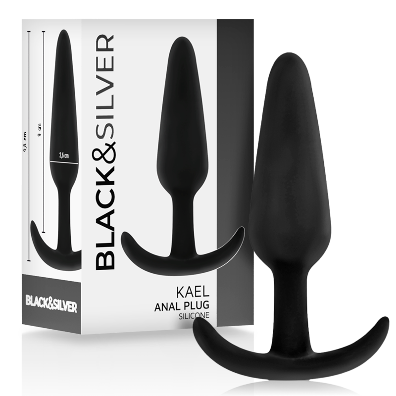 BLACK&SILVER - KAEL PLUG ANAL SILICONA CON ASA MEDIANO - Anal - El Arte del Placer