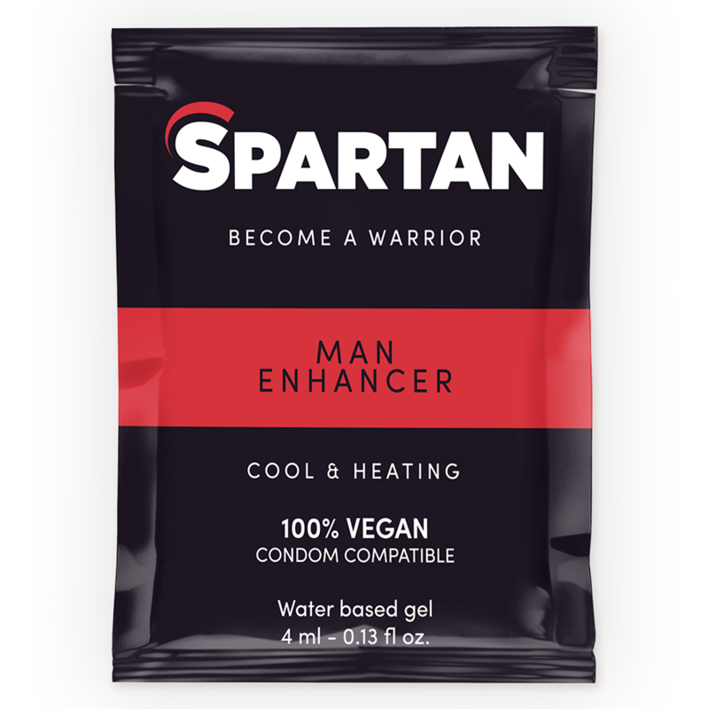 SPARTAN - GEL POTENCIADOR ERECCIÓN EFECTO FRÍO-CALOR 100% VEGANO 4ML - Aumento Erección - El Arte del Placer
