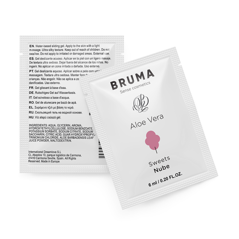 BRUMA - 6 ML GEL DESLIZANTE CON ALOE VERA SABOR A NUBE - DROGUERÍA - El Arte del Placer