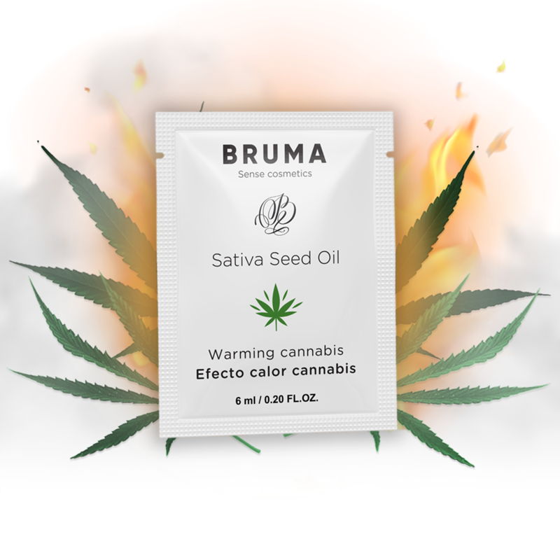 BRUMA - 6 ML GEL DESLIZANTE CON ACEITE DE SEMILLA EFECTO CALOR SABOR CANNABIS - DROGUERÍA - El Arte del Placer