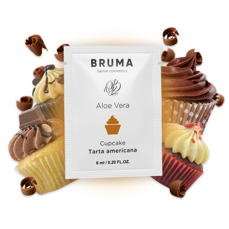 BRUMA - 6 ML GEL DESLIZANTE CON ALOE VERA SABOR A TARTA AMERICANA - DROGUERÍA - El Arte del Placer