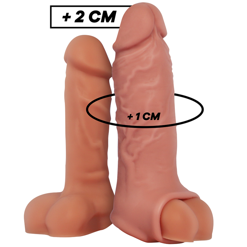 VIRILXL - EXTENSION DE PENE LIQUID SILICONE V9 NATURAL - Accesorios para el pene - El Arte del Placer