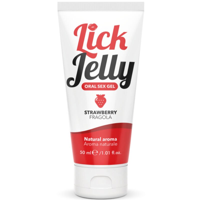 INTIMATELINE - LICK JELLY LUBRICANTE FRESA 50 ML - Con deliciosos Sabores - El Arte del Placer