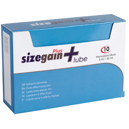 500 COSMETICS - SIZEGAIN PLUS LUBE LUBRICANTE EFECTO FRIO - DROGUERÍA - El Arte del Placer