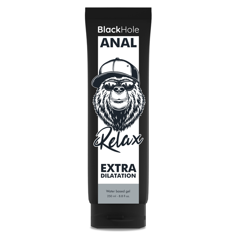 BLACK HOLE - GEL BASE AGUA DILATACIÓN ANAL 250 ML - Anal con Relajante - El Arte del Placer