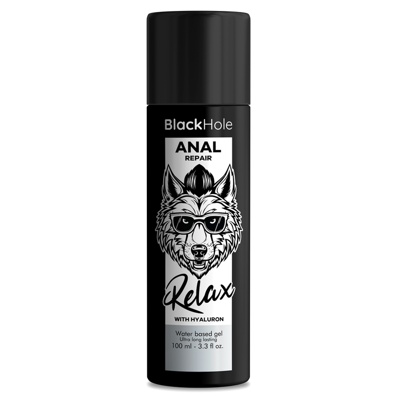 BLACK HOLE - ANAL REPAIR BASE AGUA RELAX CON HYALURON 100 ML - Base Agua - El Arte del Placer