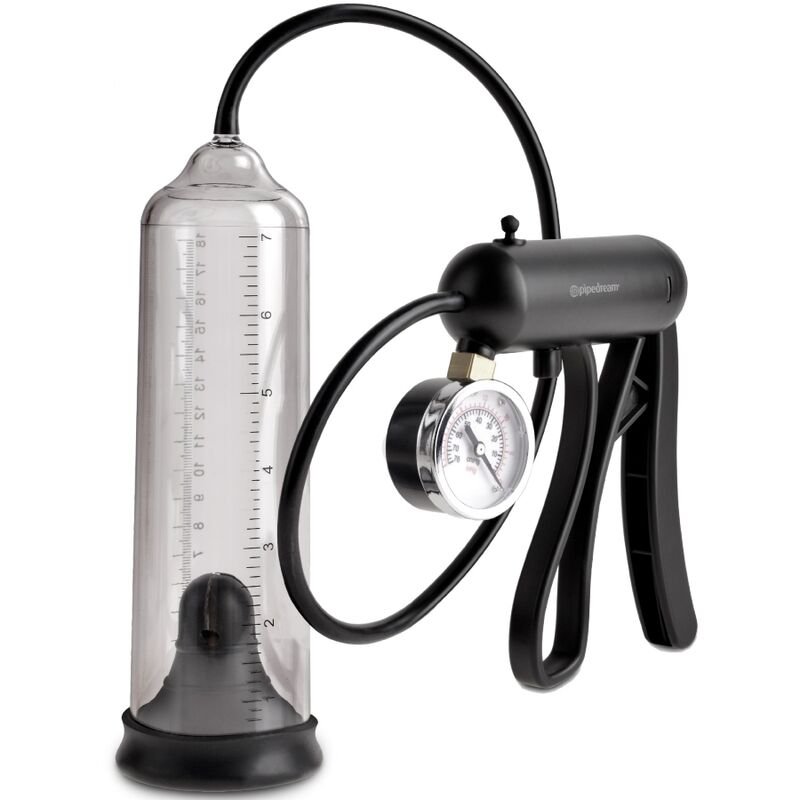 PUMP WORX - BOMBA DE POTENCIA PRO-GAUGE TRANSPARENTE - Accesorios para el pene - El Arte del Placer