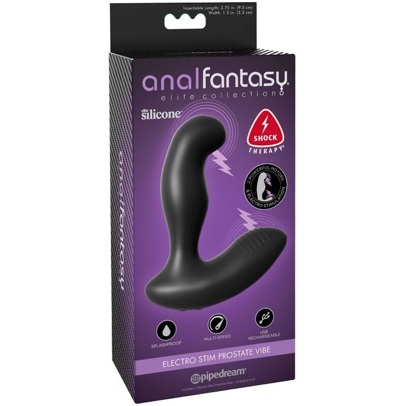 MASAJEADOR DE PRÓSTATA CON ELECTROESTIMULACIÓN Y VIBRACIÓN - Anal - El Arte del Placer
