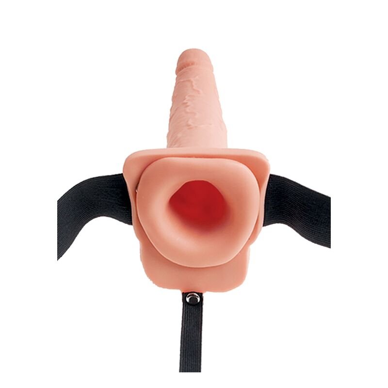 FETISH FANTASY SERIES - ARNÉS AJUSTABLE PENE REALÍSTICO CON TESTÍCULOS SQUIRTING 19 CM - Arneses - El Arte del Placer