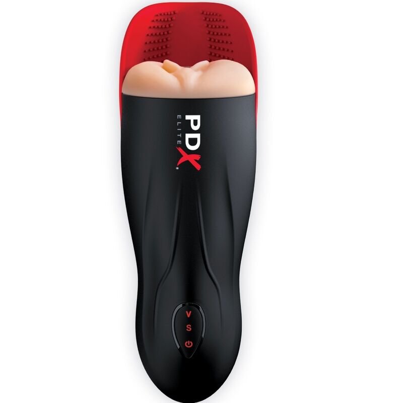 PDX ELITE - MASTURBADOR STROKER FUCK-O-MATIC VAGINA DOBLE VIBRACIÓN PENE & TESTÍCULOS - JUGUETES BIENESTAR - El Arte de…