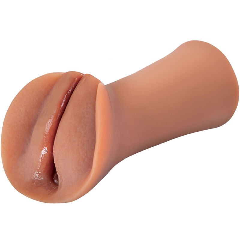 FETISH FANTASY EXTREME - MASTURBADOR MASCULINO SILICONA SLIPPERY SLIT CARAMELO - JUGUETES BIENESTAR - El Arte del Placer