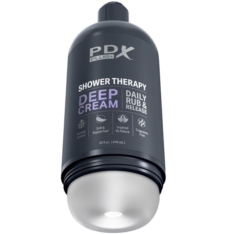 PDX PLUS - MASTURBADOR STROKER DISEÑO DISCRETO DE BOTE CHAMPU DEEP CREAM - JUGUETES BIENESTAR - El Arte del Placer