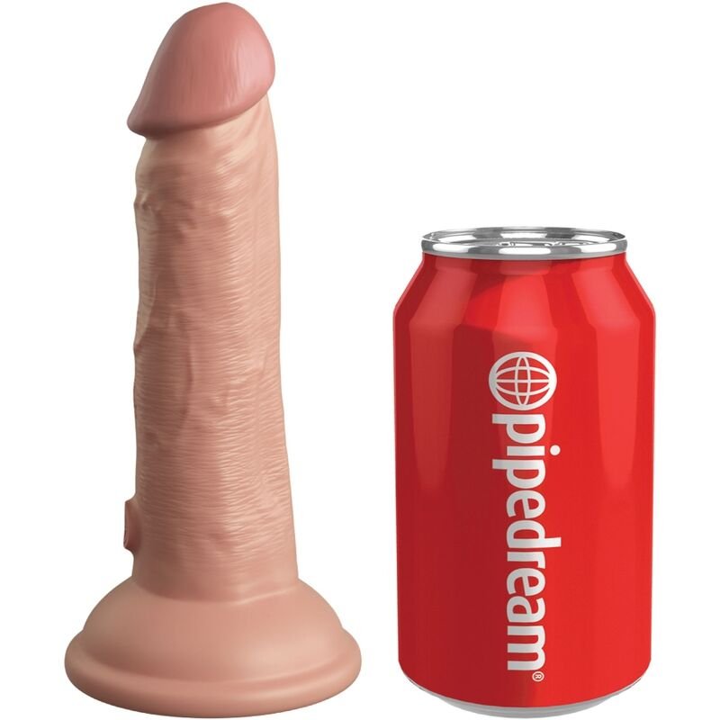 KING COCK - ÉLITE DILDO REALÍSTICO SILICONA 15.2 CM - Dildos sin Vibración - El Arte del Placer