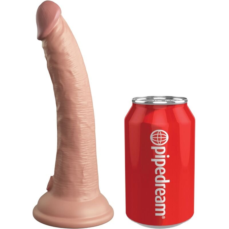 KING COCK - ÉLITE DILDO REALÍSTICO SILICONA 17.8 CM - Dildos sin Vibración - El Arte del Placer
