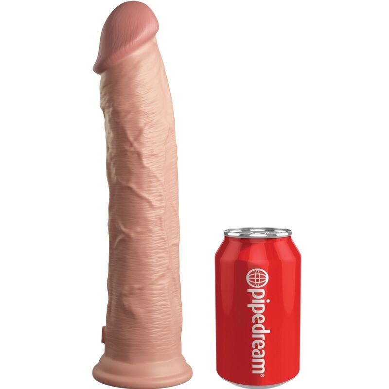 KING COCK - ÉLITE DILDO REALÍSTICO SILICONA 28 CM - Dildos sin Vibración - El Arte del Placer