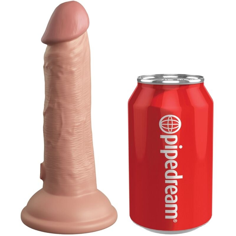 KING COCK - ÉLITE DILDO REALÍSTICO VIBRADOR & SILICONA 15.2 CM - Dildos sin Vibración - El Arte del Placer