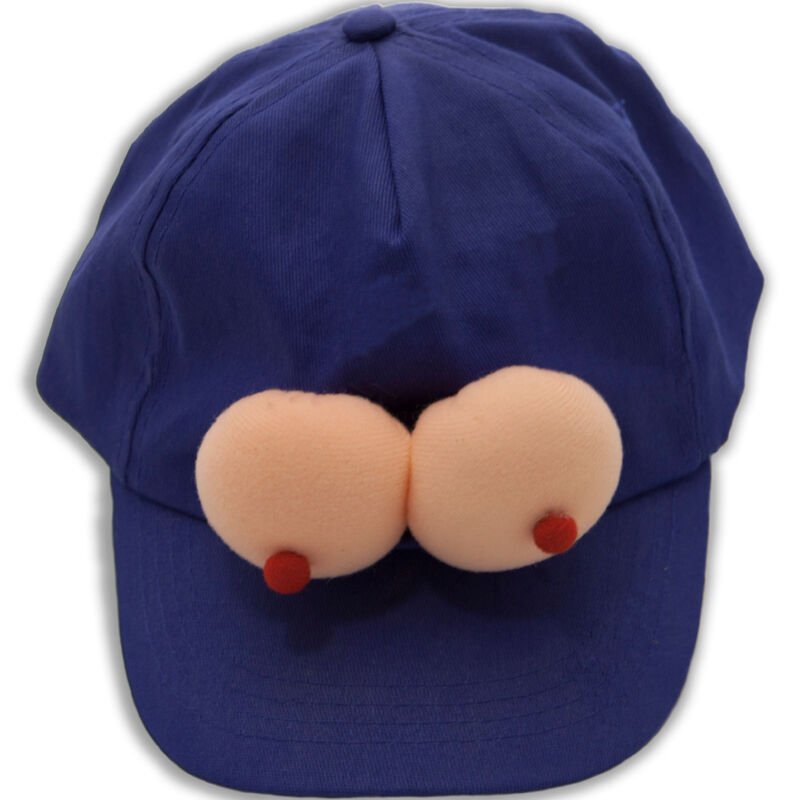 DIABLO PICANTE - GORRA CON TETAS AZUL - Artículos divertidos - El Arte del Placer