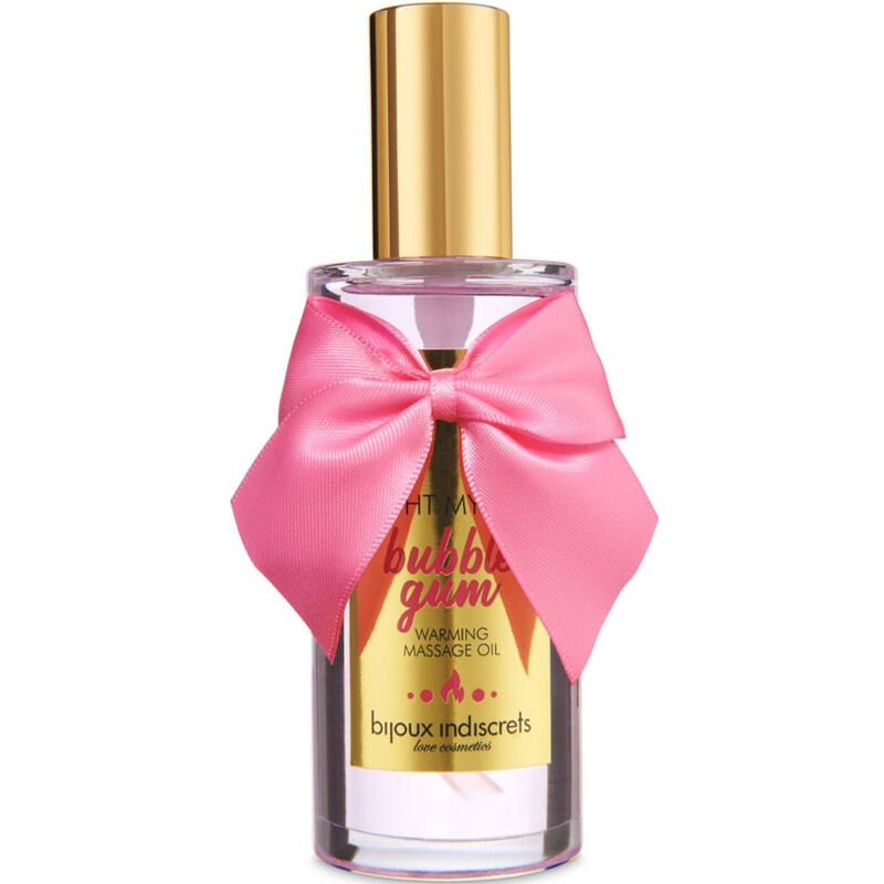 BIJOUX - INDISCRETS LIGHT MY FIRE ACEITE MASAJE EFECTO CALOR SABOR CHICLE - Con efecto calor - El Arte del Placer