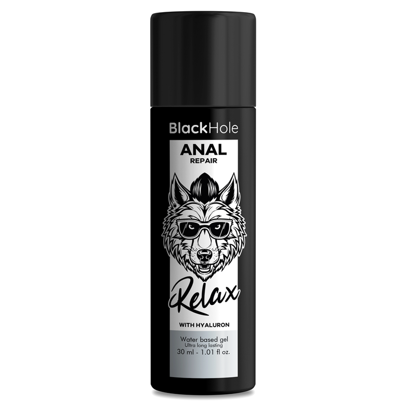 BLACK HOLE - ANAL REPAIR BASE AGUA RELAX CON HYALURON 30 ML - Base Agua - El Arte del Placer