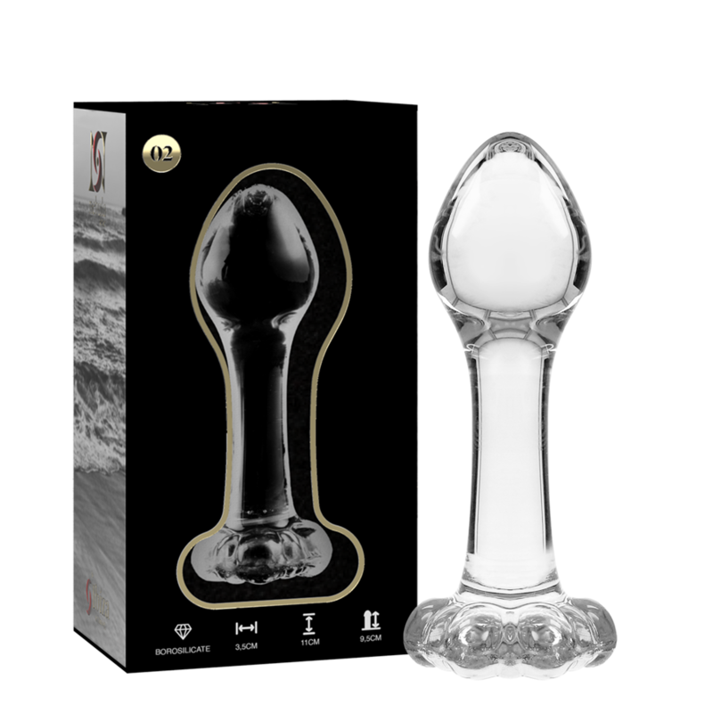 NEBULA SERIES BY IBIZA – MODELO 2 PLUG CRISTAL 11 CM -O- 3.5 CM - Anal - El Arte del Placer