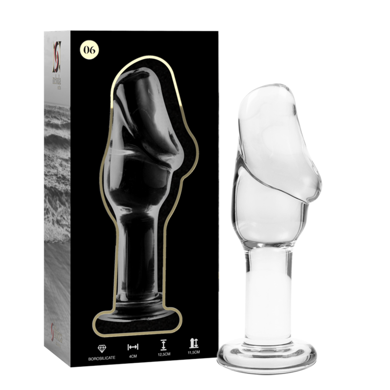 NEBULA SERIES BY IBIZA – MODELO 6 PLUG CRISTAL 12.5 CM -O- 4 CM - Anal - El Arte del Placer