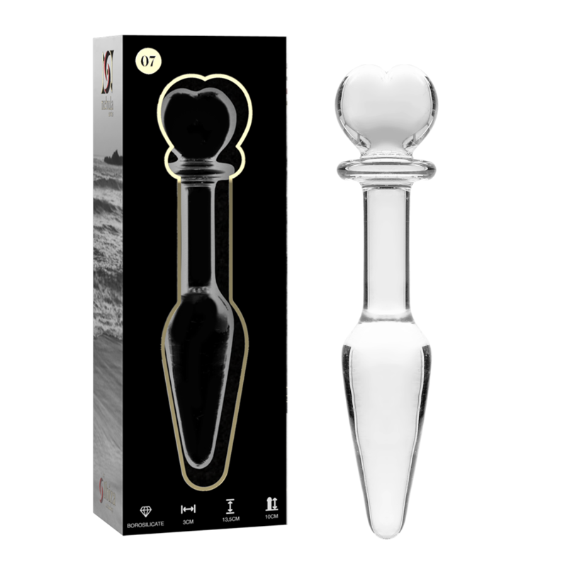 NEBULA SERIES BY IBIZA – MODELO 7 PLUG CRISTAL 13.5 CM -O- 3 CM - Anal - El Arte del Placer