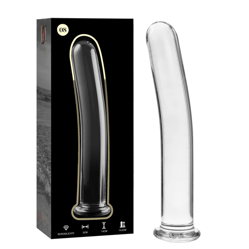NEBULA SERIES BY IBIZA – MODELO 8 DILDO CRISTAL 14.5 CM -O- 2 CM - Dildos sin Vibración - El Arte del Placer