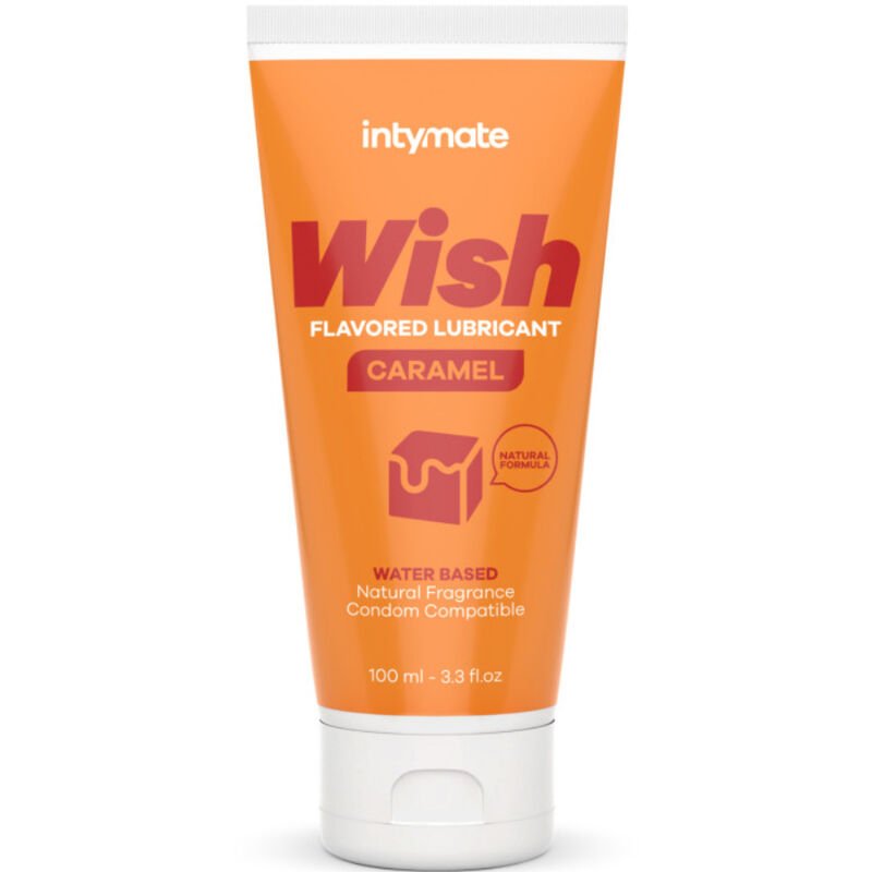 INTIMATELINE INTYMATE - WISH CARAMELO LUBRICANTE AROMATIZADO 100 ML - Con deliciosos Sabores - El Arte del Placer