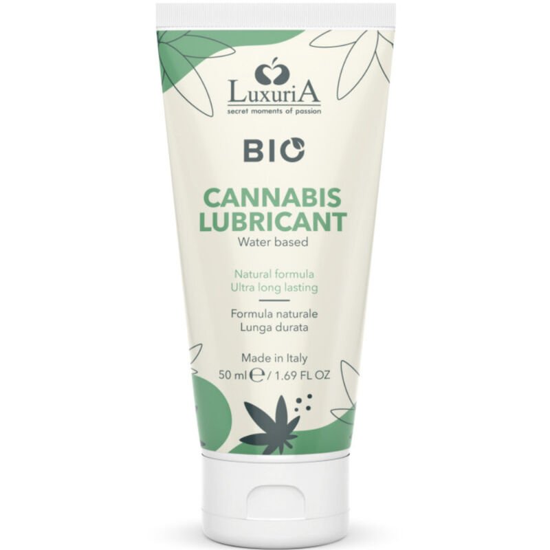 INTIMATELINE - LUXURIA  BIO LUBRICANTE CANNABIS BASE AGUA 50 ML - Con deliciosos Sabores - El Arte del Placer