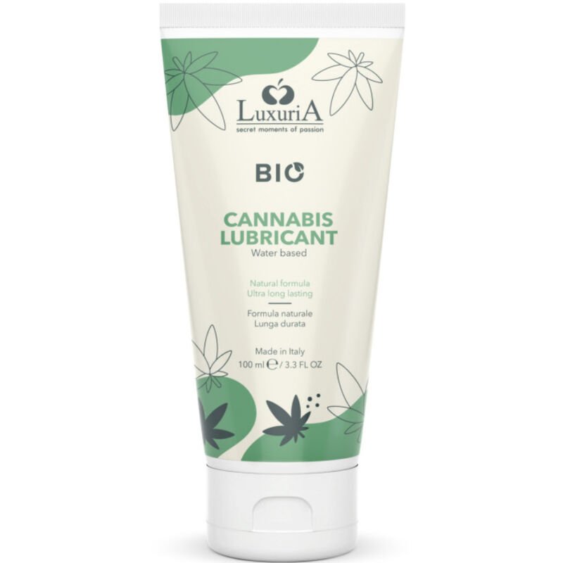 INTIMATELINE - LUXURIA BIO LUBRICANTE CANNABIS BASE AGUA 100 ML - Con deliciosos Sabores - El Arte del Placer