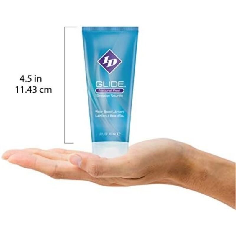 ID GLIDE - LUBRICANTE BASE AGUA ULTRA LONG LASTING TRAVEL TUBE 60 ML - Base Agua - El Arte del Placer