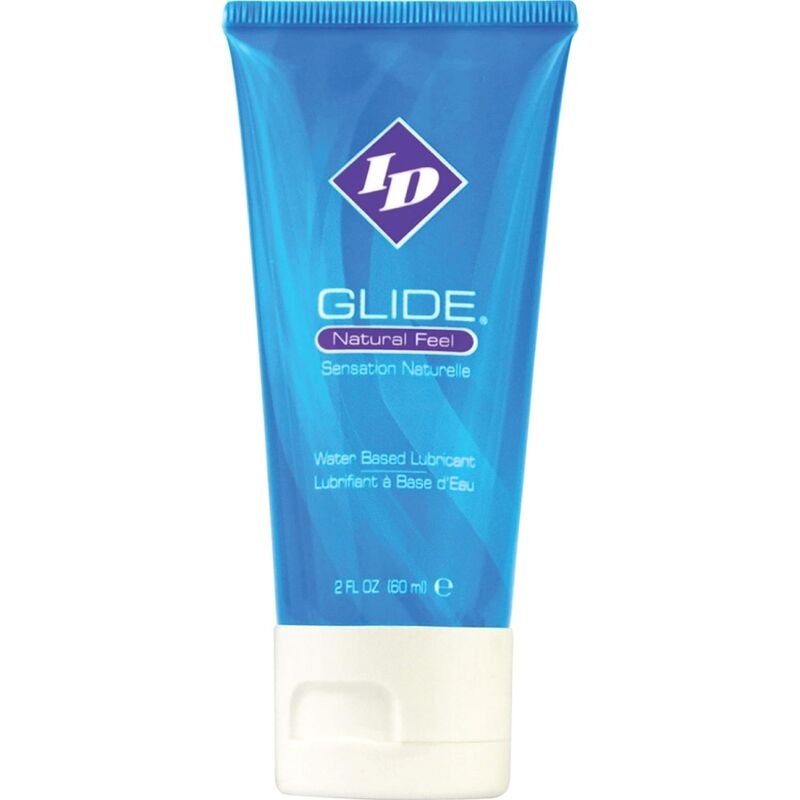ID GLIDE - LUBRICANTE BASE AGUA ULTRA LONG LASTING TRAVEL TUBE 60 ML - Base Agua - El Arte del Placer