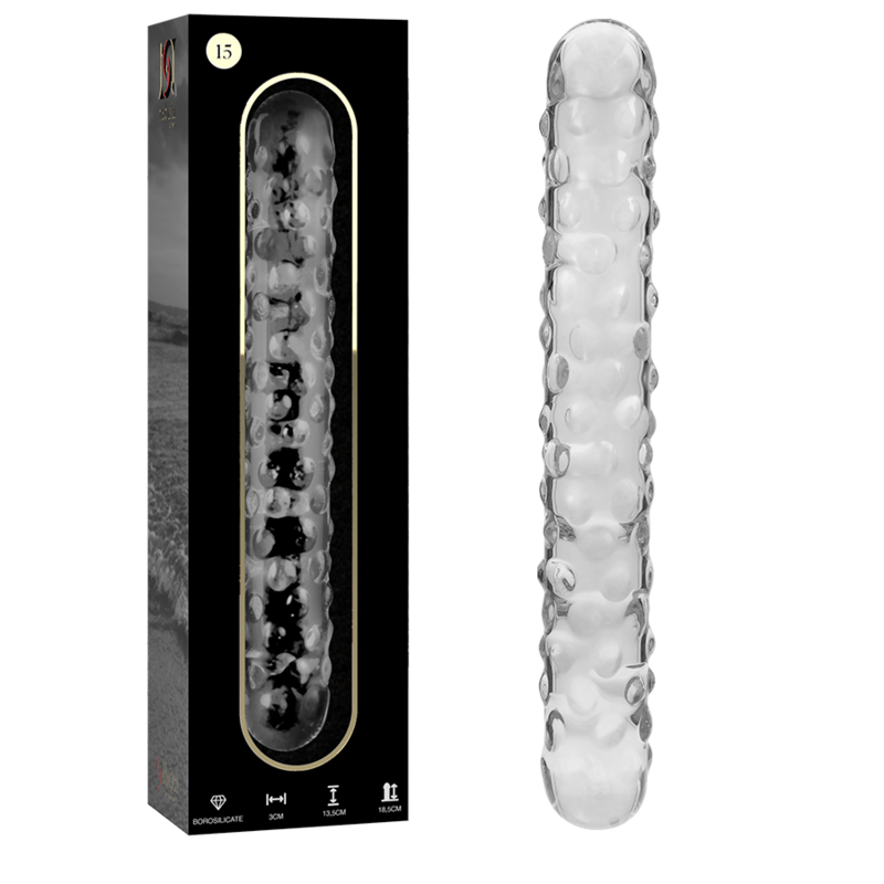 NEBULA SERIES BY IBIZA – MODELO 15 DILDO CRISTAL 18.5 CM -O- 3 CM - Dildos sin Vibración - El Arte del Placer