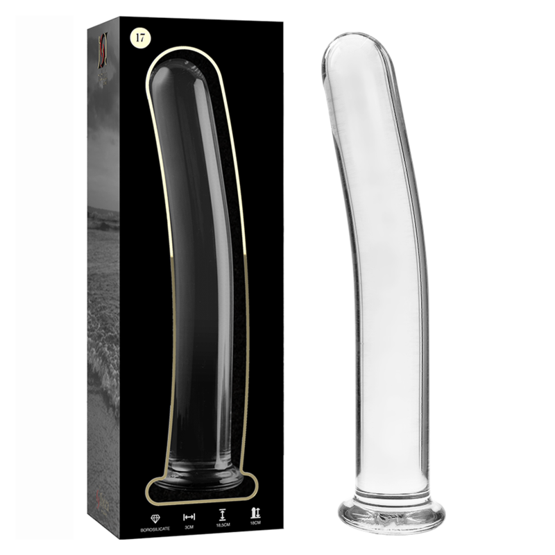 NEBULA SERIES BY IBIZA – MODELO 17 DILDO CRISTAL 18.5 CM -O- 3 CM - Dildos sin Vibración - El Arte del Placer