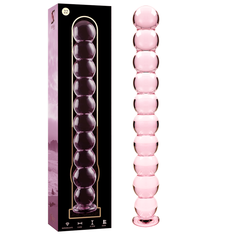 NEBULA SERIES BY IBIZA – MODELO 22 DILDO CRISTAL 21.5 CM -O- 2.5 CM - Dildos sin Vibración - El Arte del Placer
