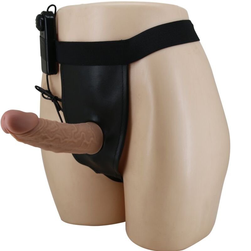PRETTY LOVE - HARNESS BRIEFS CON VIBRACIÓN DILDO INCLUIDO - Arneses - El Arte del Placer