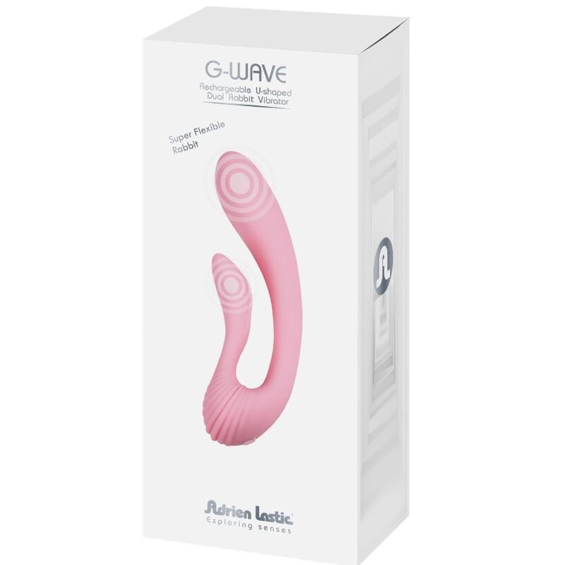 ADRIEN LASTIC - G-WAVE VIBRADOR DUAL RABBIT ROSA - JUGUETES BIENESTAR - El Arte del Placer