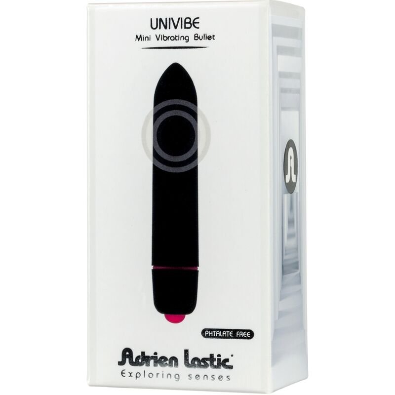 ADRIEN LASTIC - UNIVIBE MINI BALA VIBRADORA NEGRO - JUGUETES BIENESTAR - El Arte del Placer