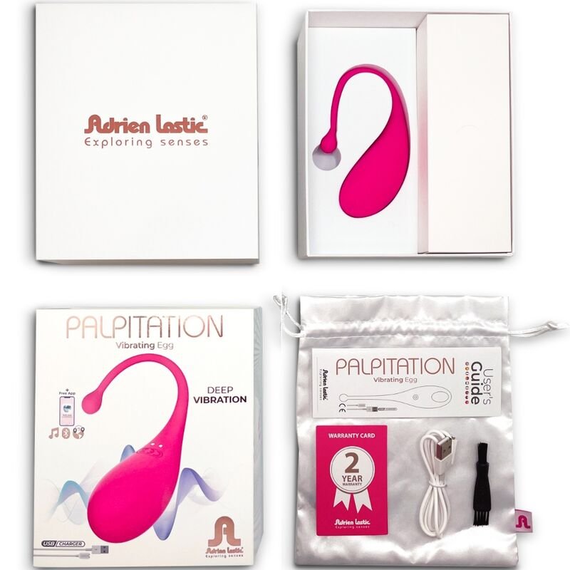 ADRIEN LASTIC - PALPITATION HUEVO VIBRADOR ROSA - APP GRATUITA - JUGUETES BIENESTAR - El Arte del Placer