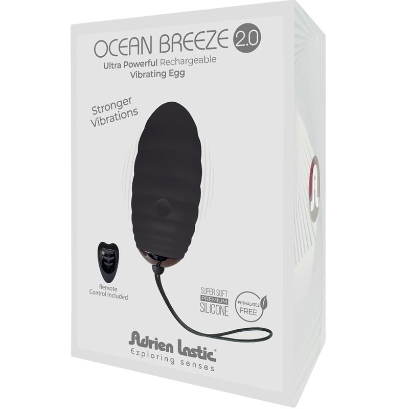 ADRIEN LASTIC – OCEAN BREEZE 2.0 HUEVO VIBRADOR RECARGABLE CONTROL REMOTO - JUGUETES BIENESTAR - El Arte del Plac…